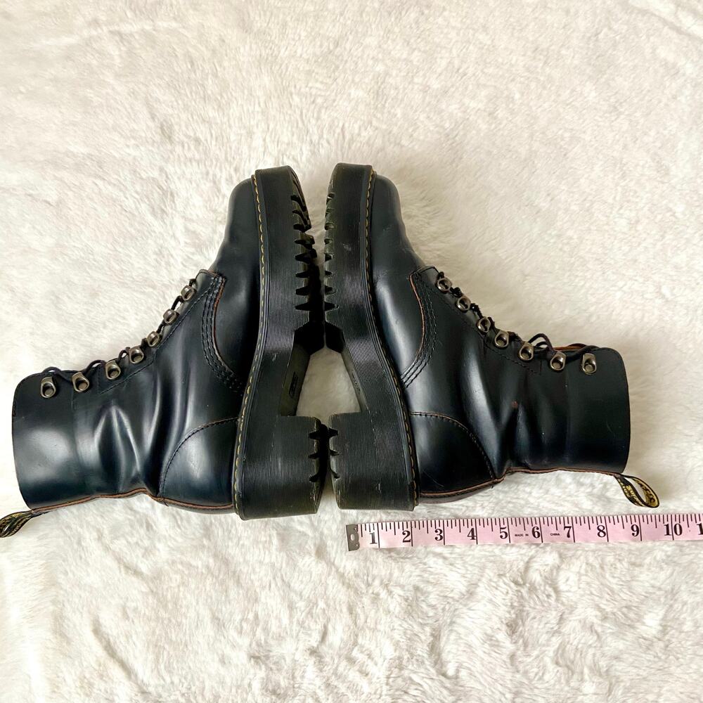 Dr. Martens Leona Vintage Smooth black boots - Picture 7 of 12